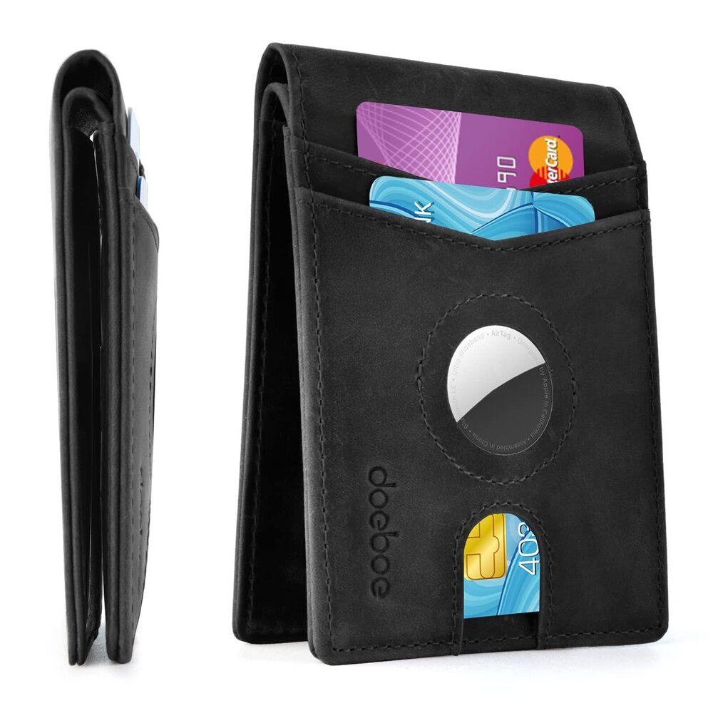 2122 Airtag Wallet Wallet With Airtag Holder Leather Credit Card Wallet
